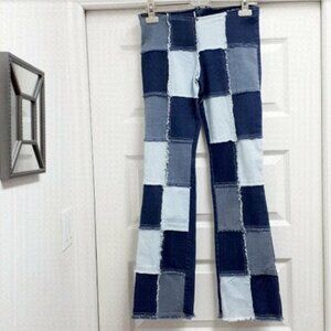 𝅺AMAZING Y2K Vintage patchwork denim jeans